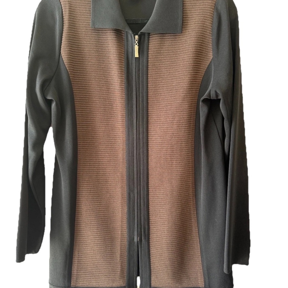 Misook Black and Brown Blazer